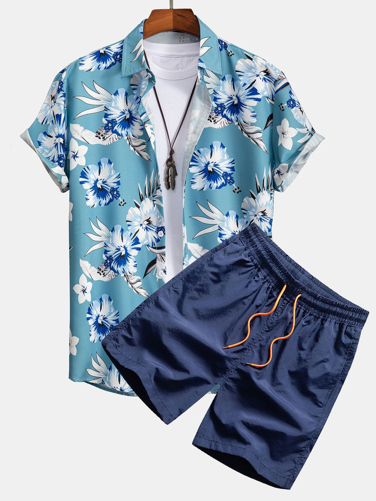 FREYA | Set with floral shirt and shorts