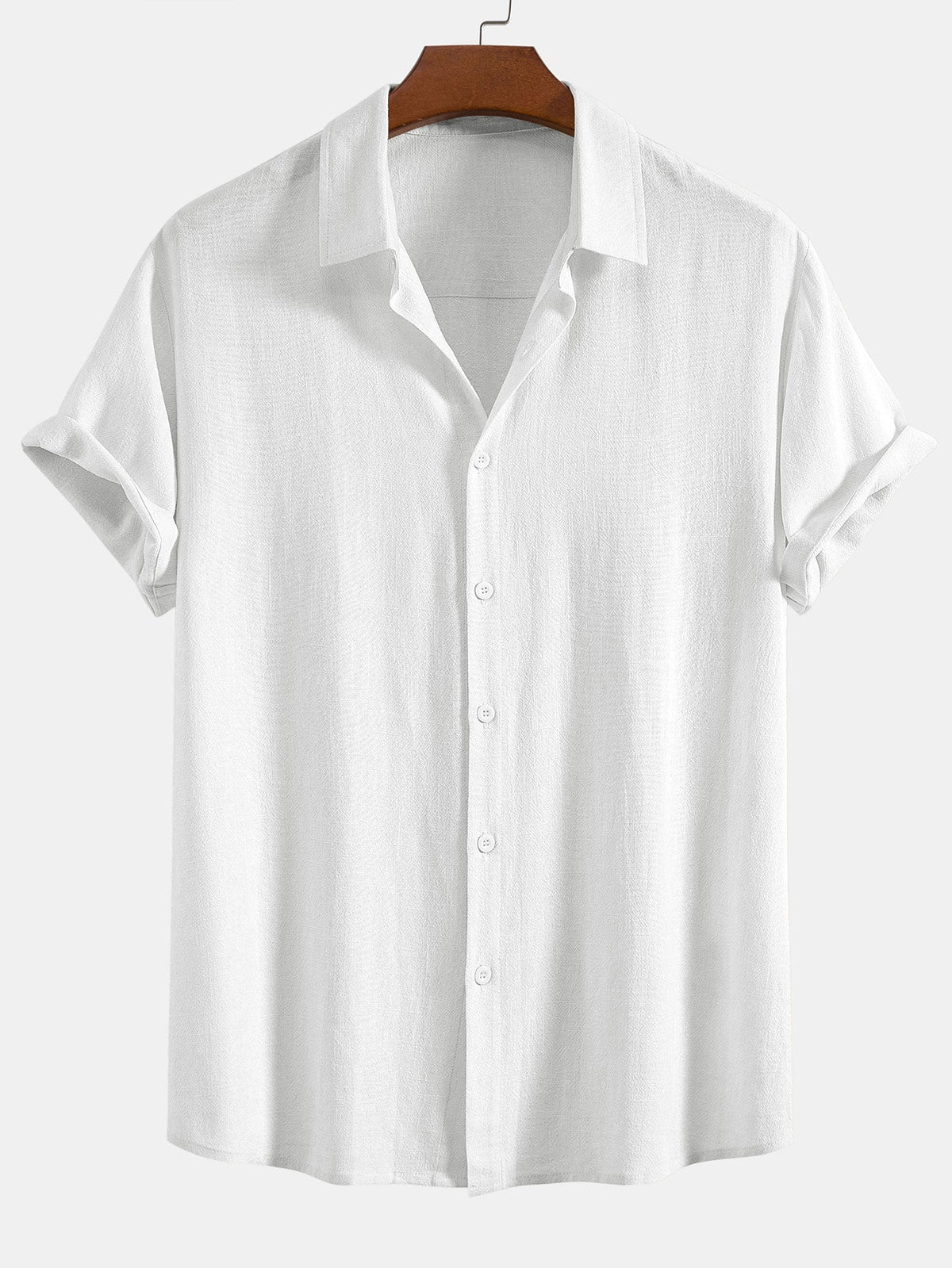 TEDDY | Button shirt with linen-blend weave