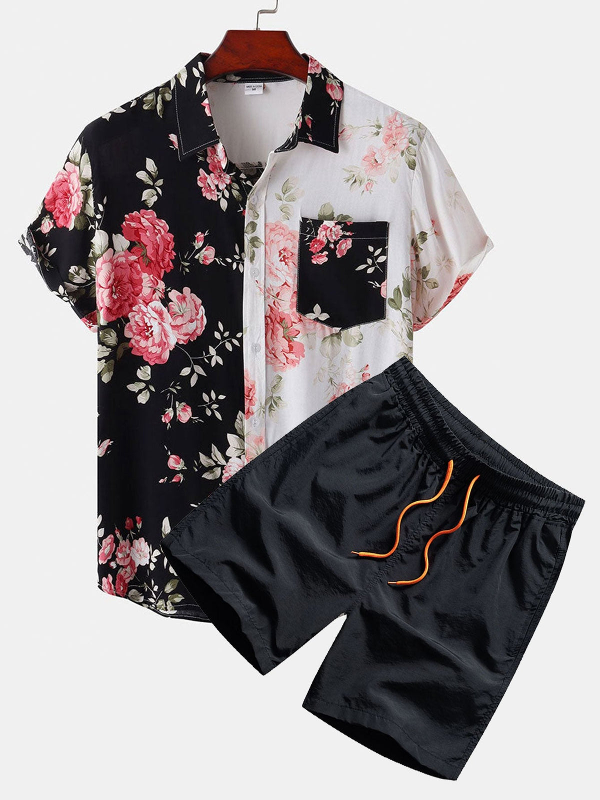 ESME | Set with floral shirt and shorts