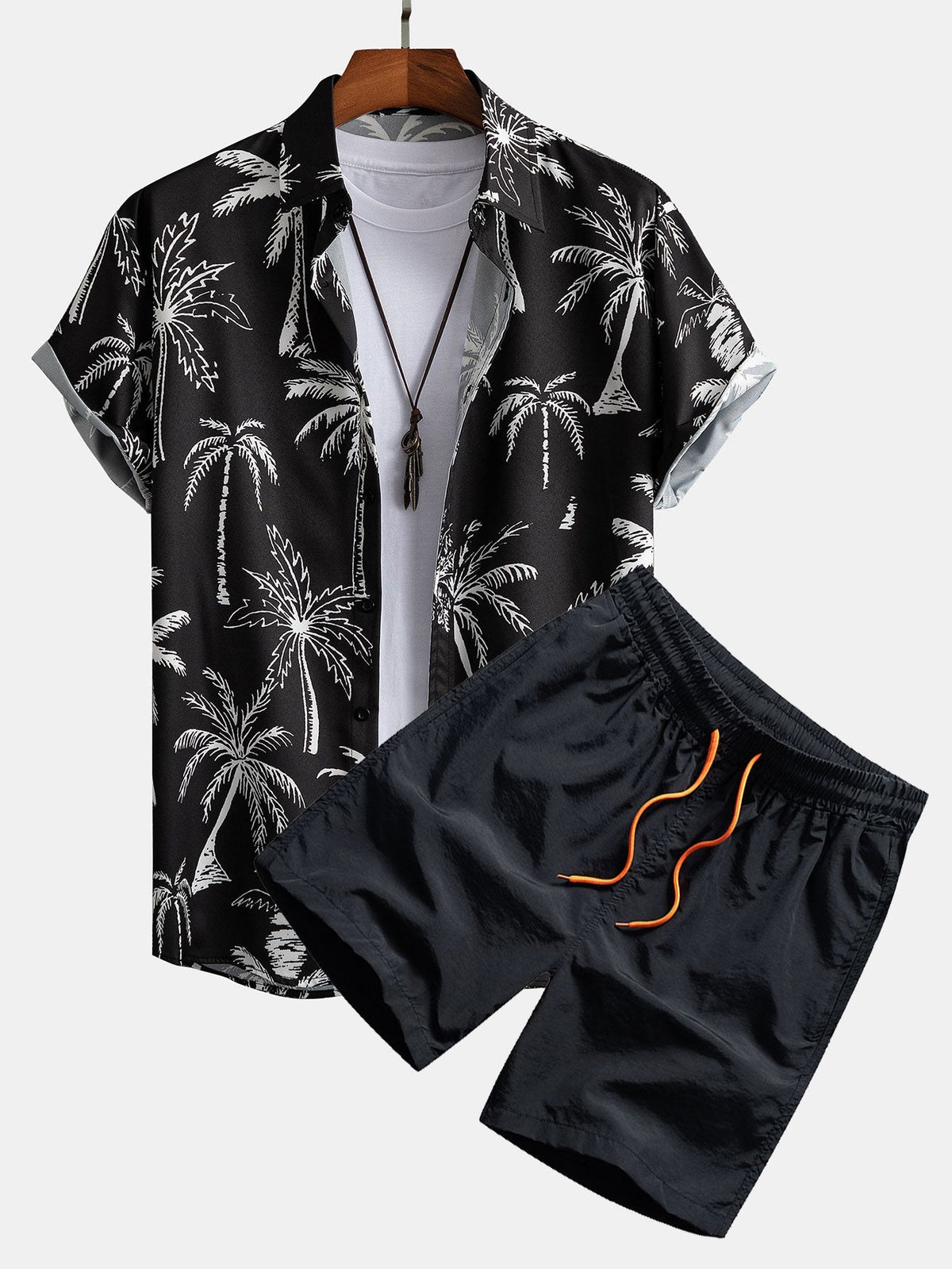 FLORENCE | Shirt & shorts set with all-over print