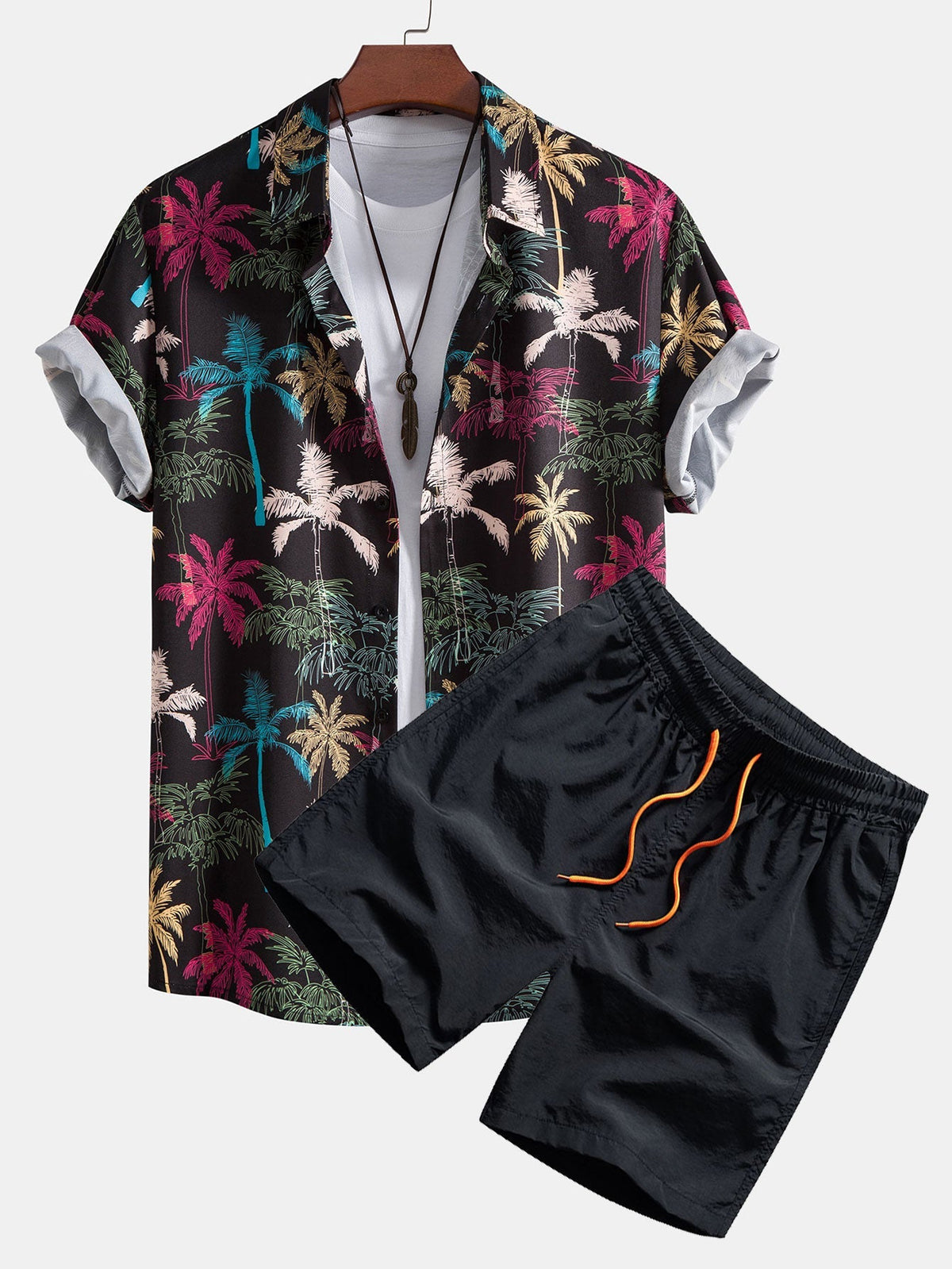 SUMMER | Shirt and shorts set with all-over print