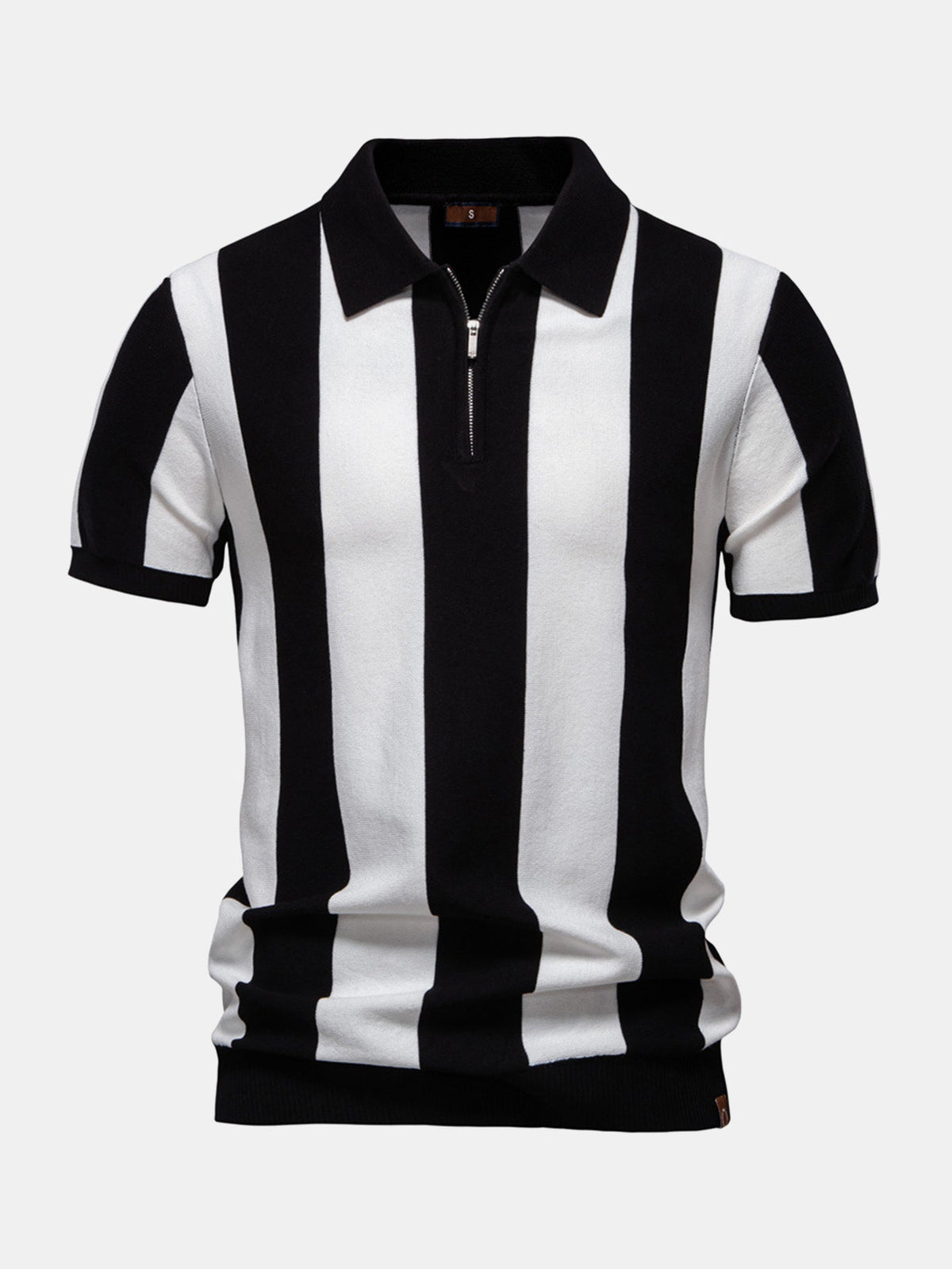 FELIX | Zip polo with contrast knit