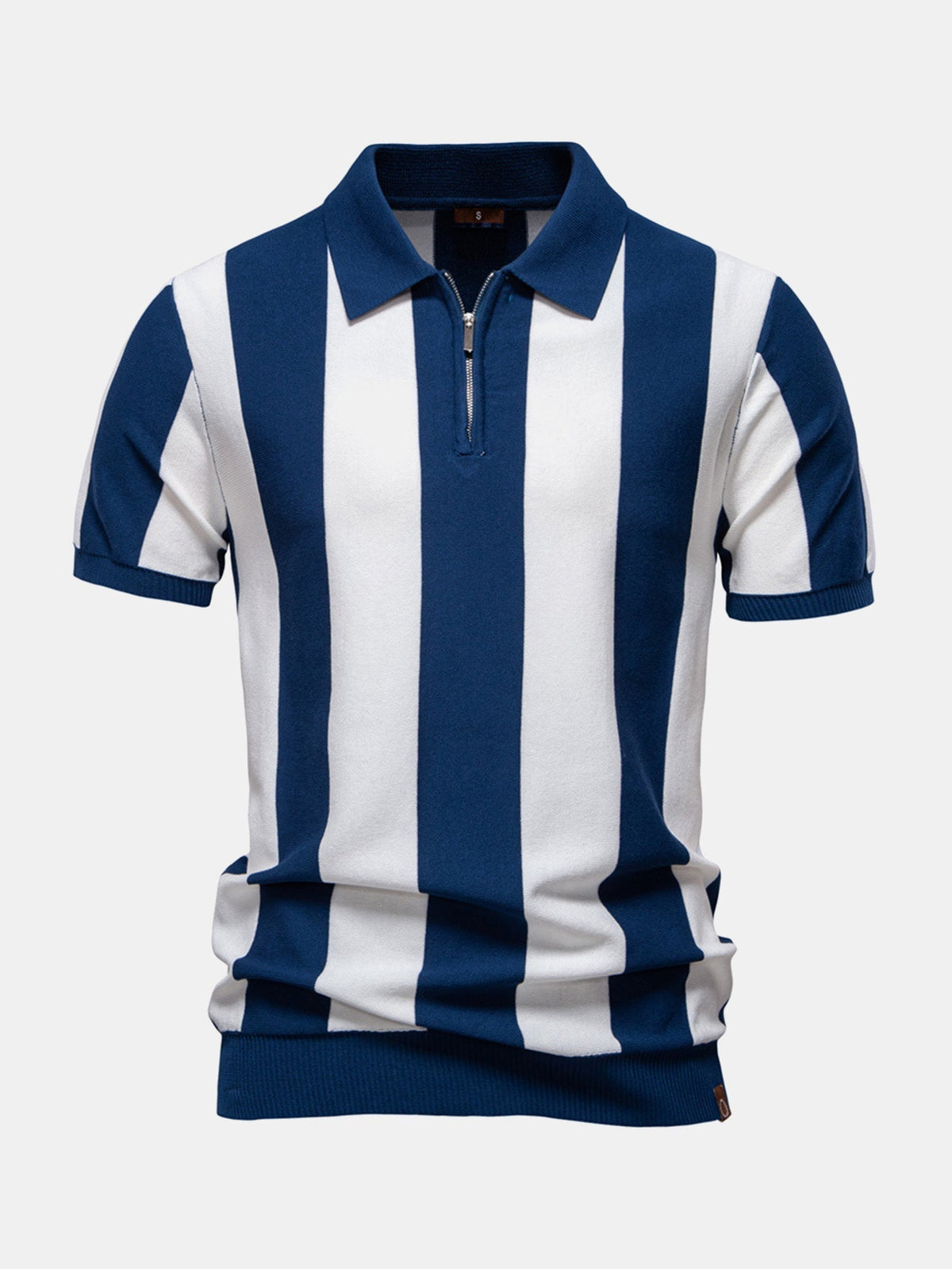 FELIX | Zip polo with contrast knit