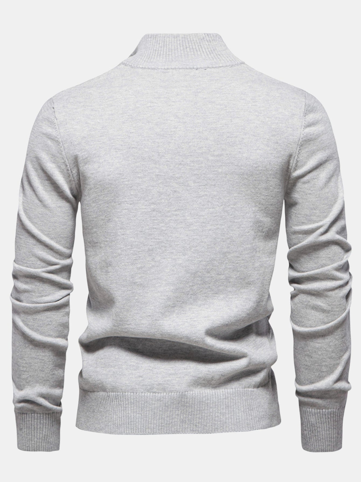 FLORENCE | Quarter-zip sweater with stripe detail