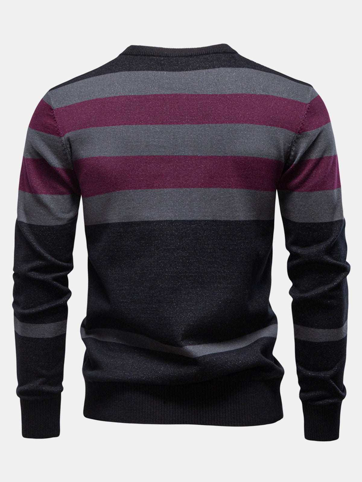 GRACE | Crewneck sweater with plaid pattern