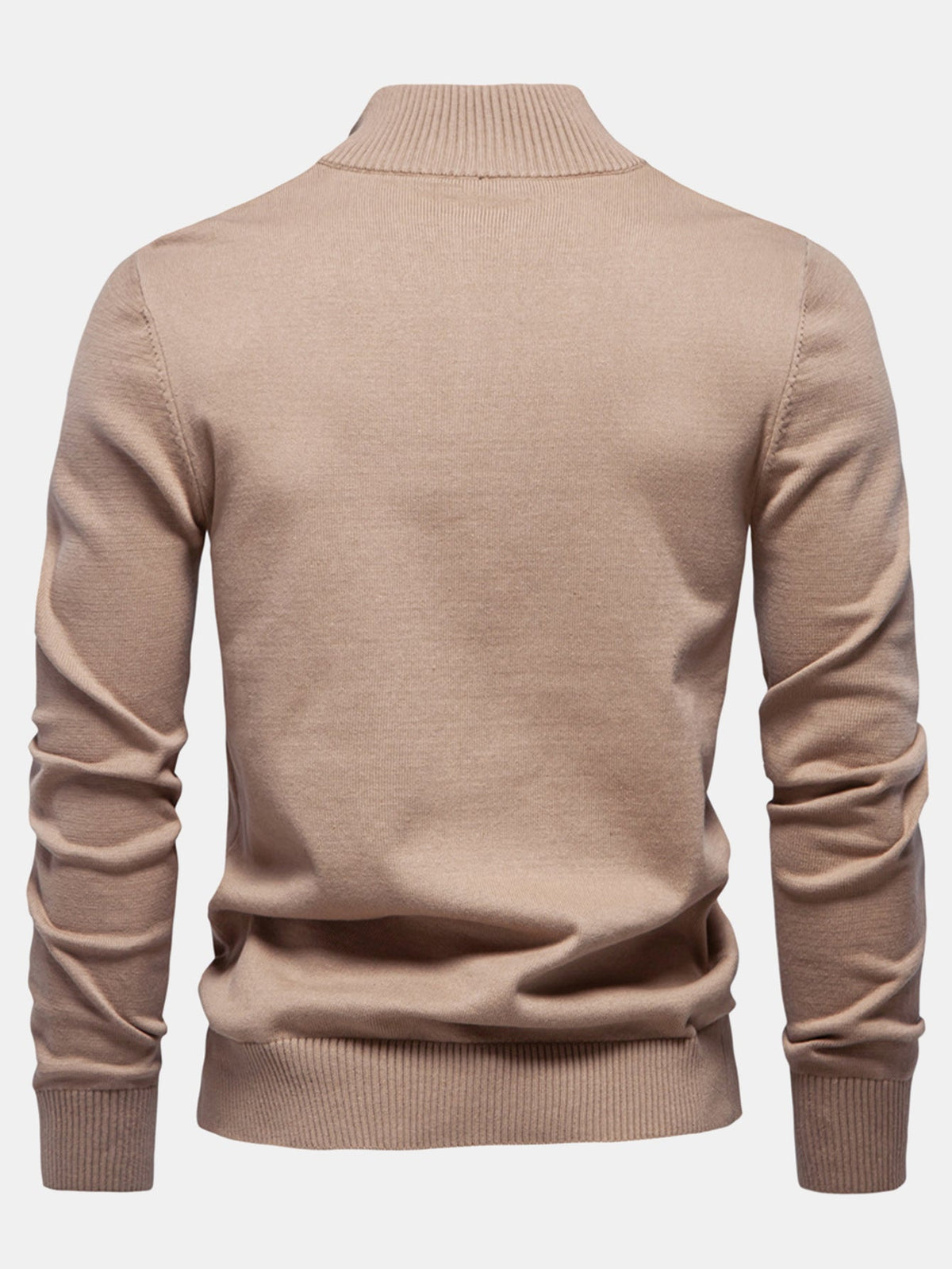 FLORENCE | Quarter-zip sweater with stripe detail