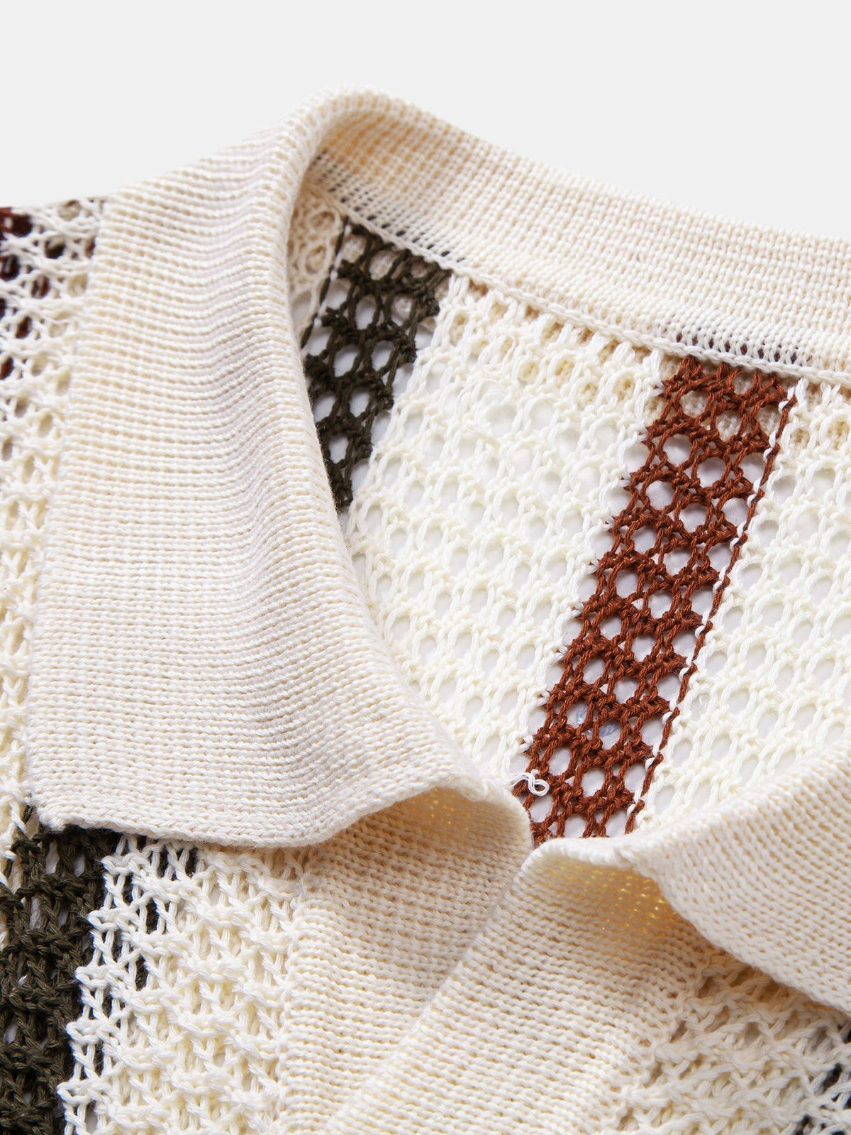 GEORGE | Set with striped crochet polo