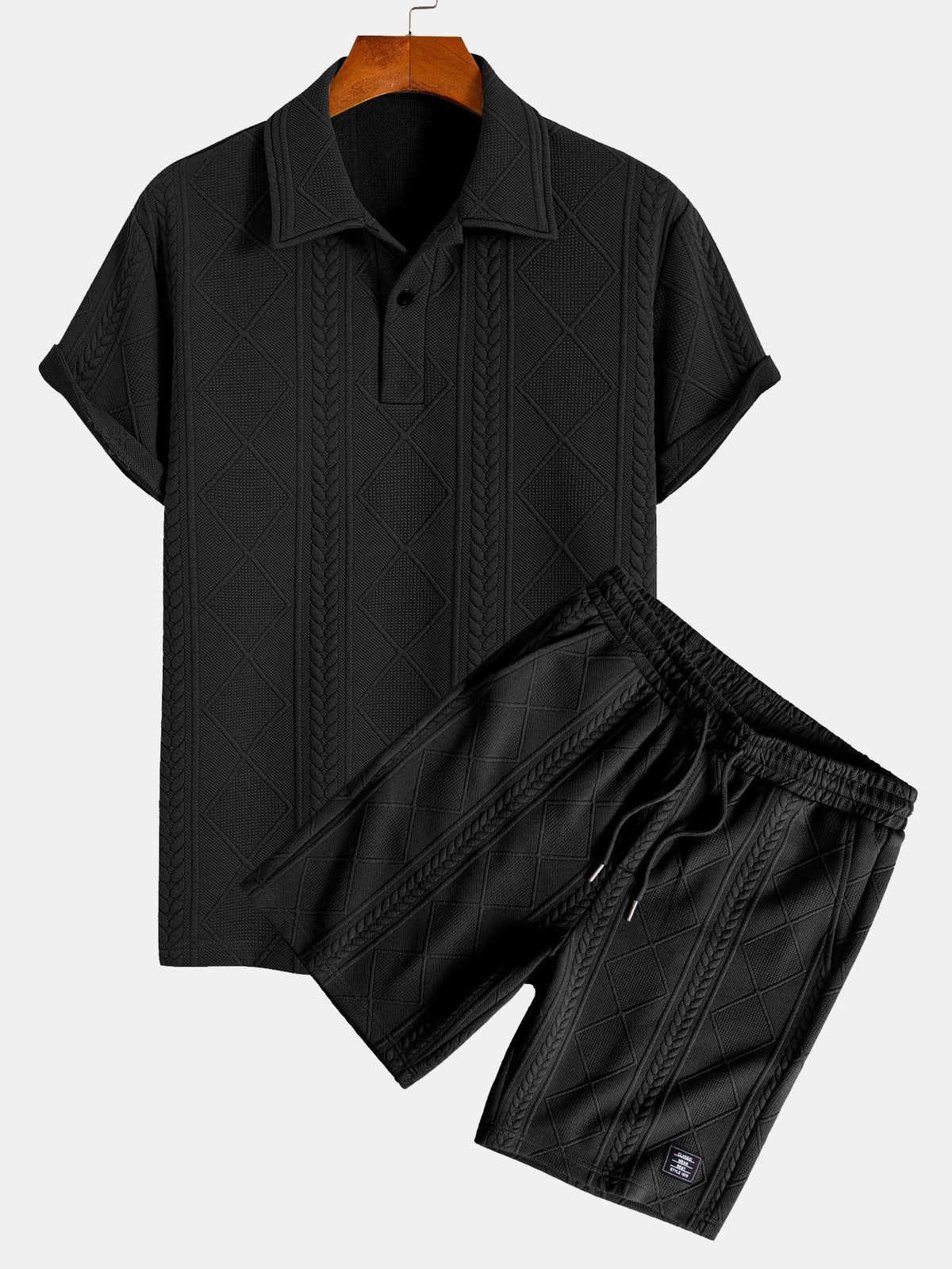 OSCAR | Set with geometric print polo