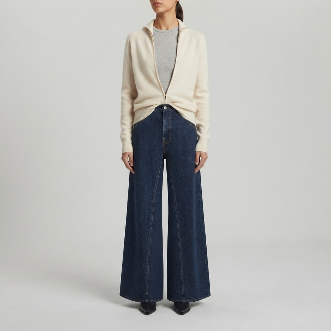 JEMIMA | High-waist jeans with tie-waist detail
