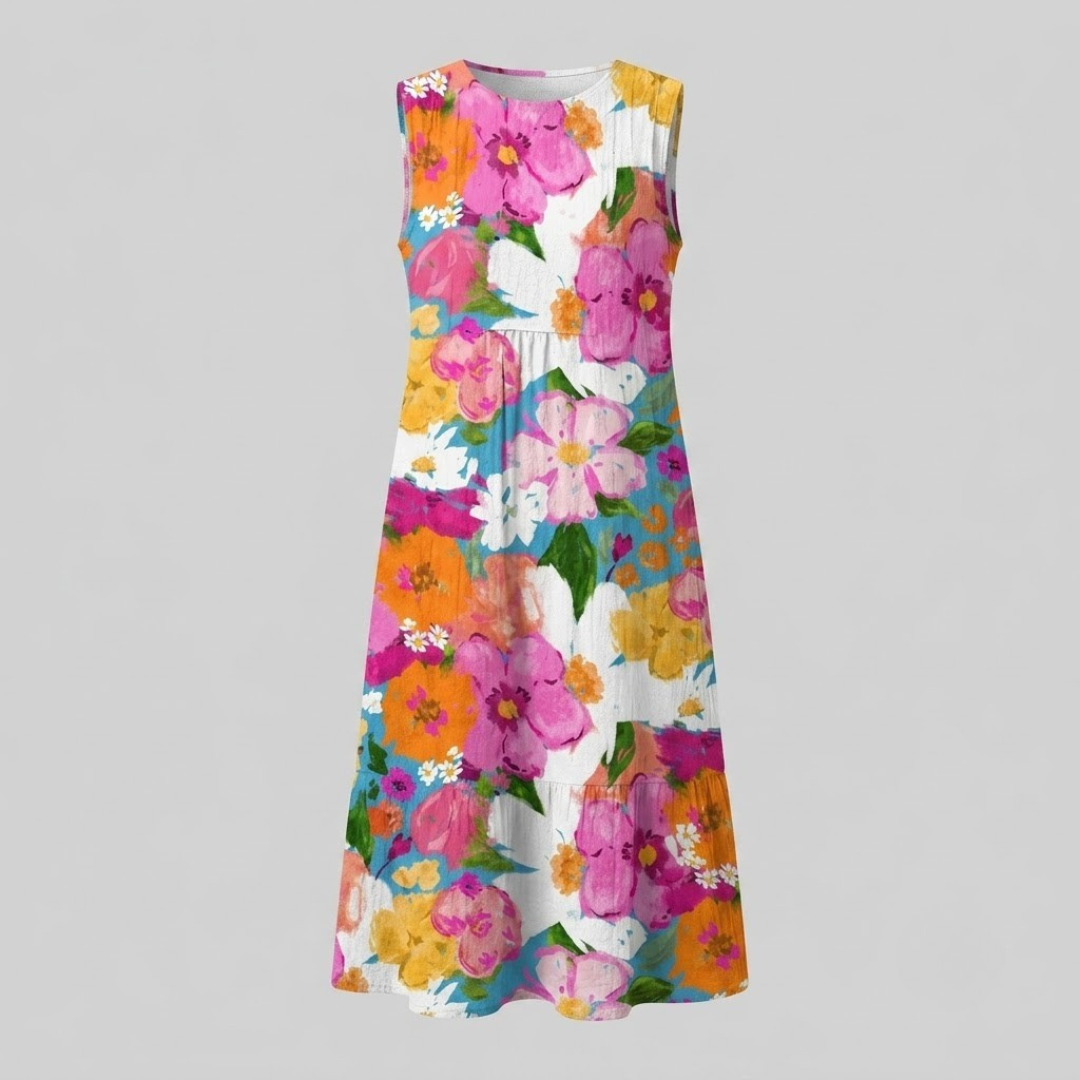 EDEN | Midi dress with floral print