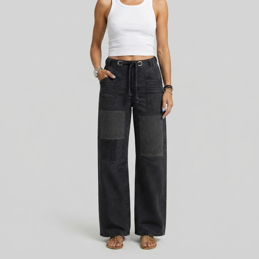 ROSE | Jeans with patchwork detail