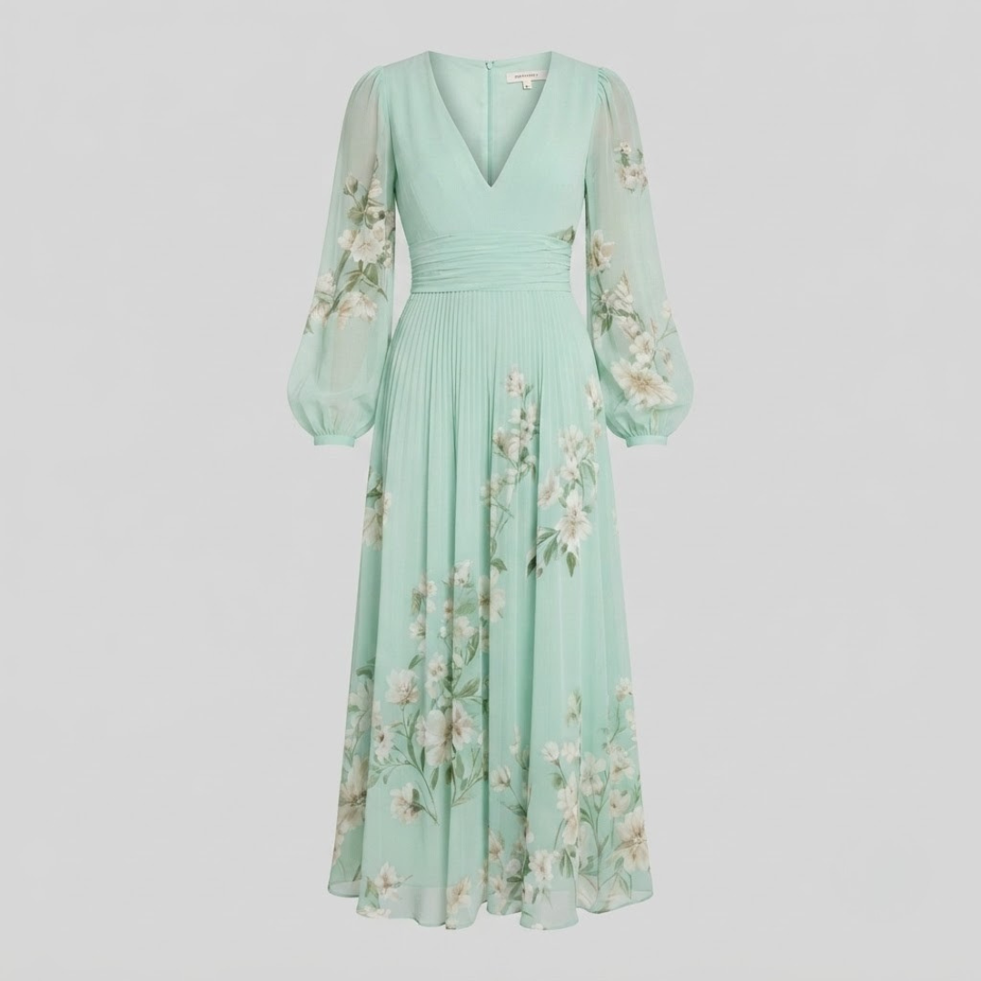 ELLA | Midi dress with floral print