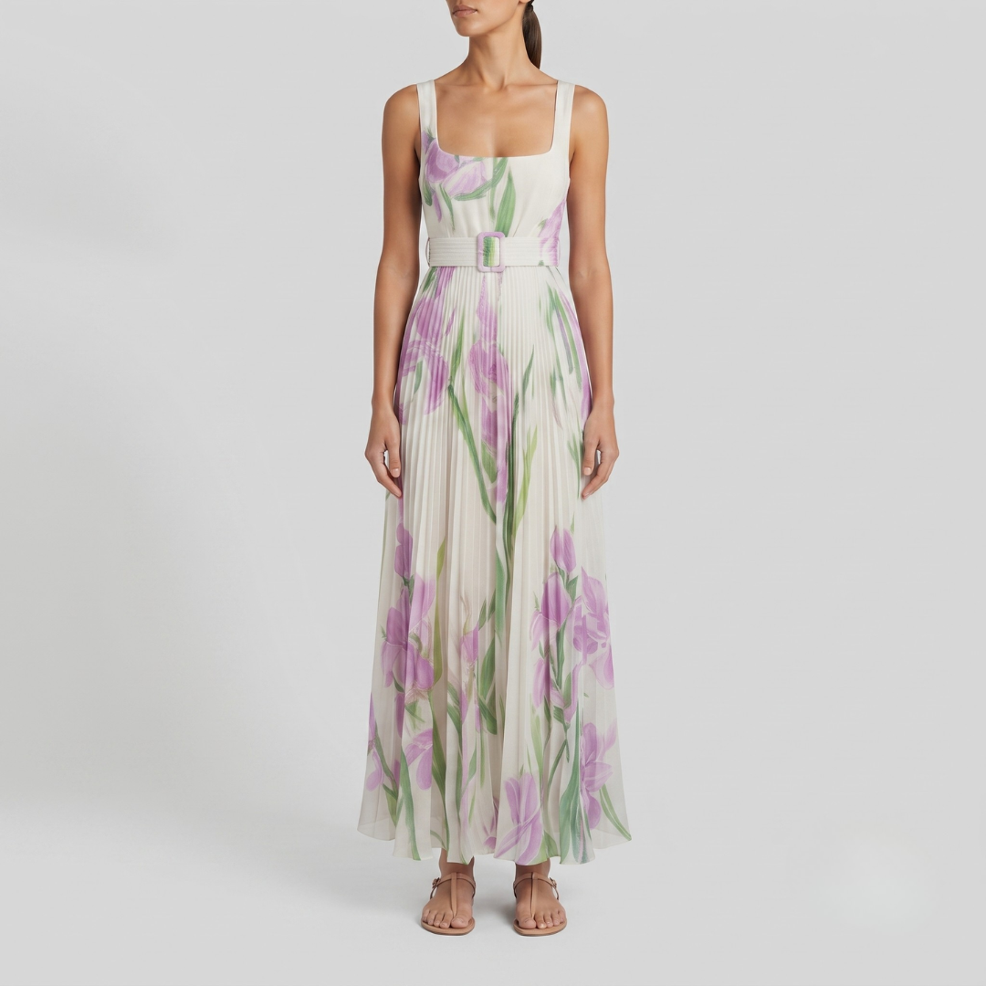 BARBARA | Maxi dress with floral print