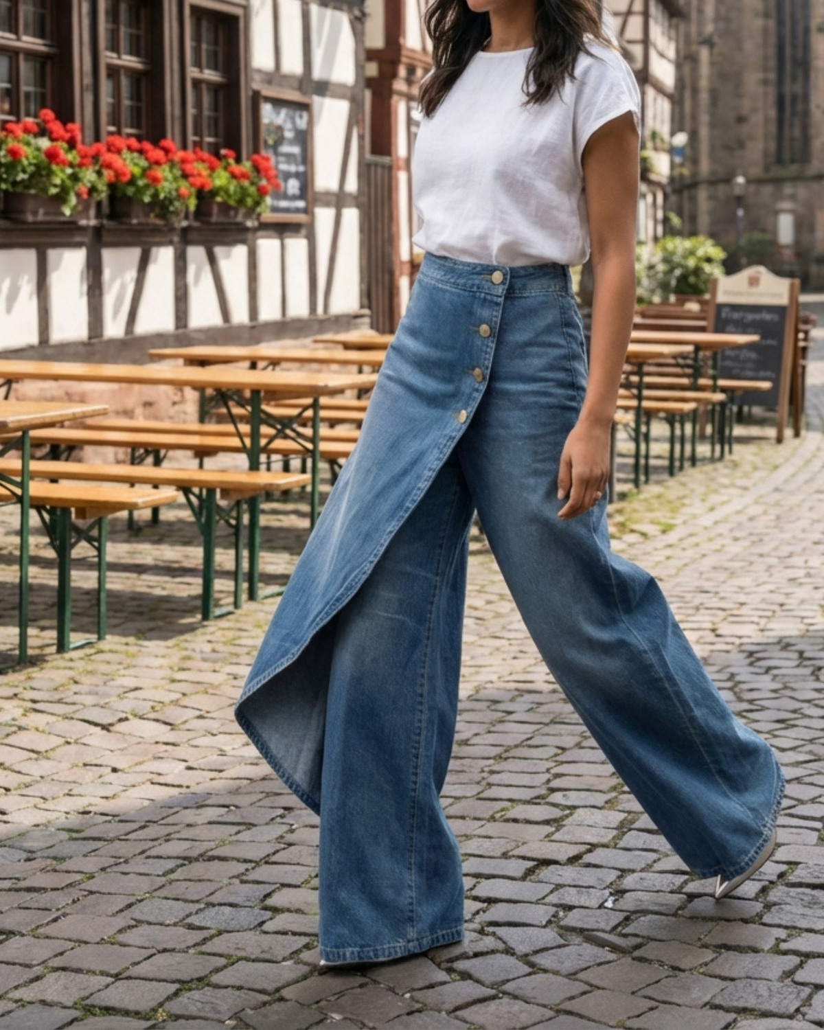IMOGEN | Slim wrap jeans with stretch