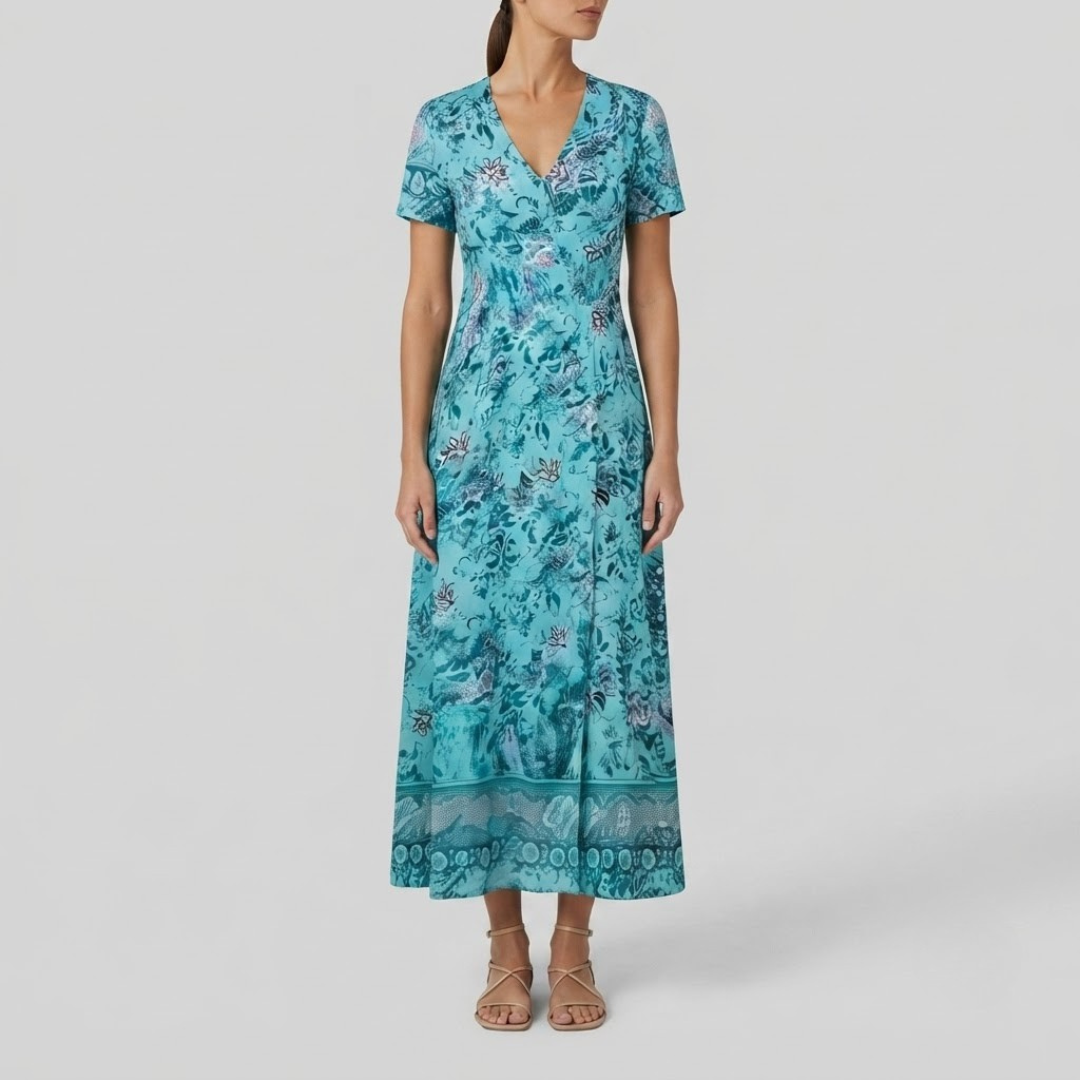 WIENA | Boho dress with floral print