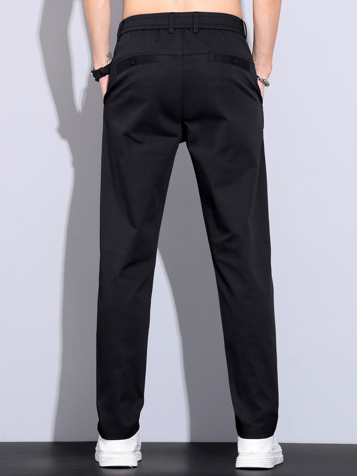 LILY | Straight-leg trousers with elastic waist