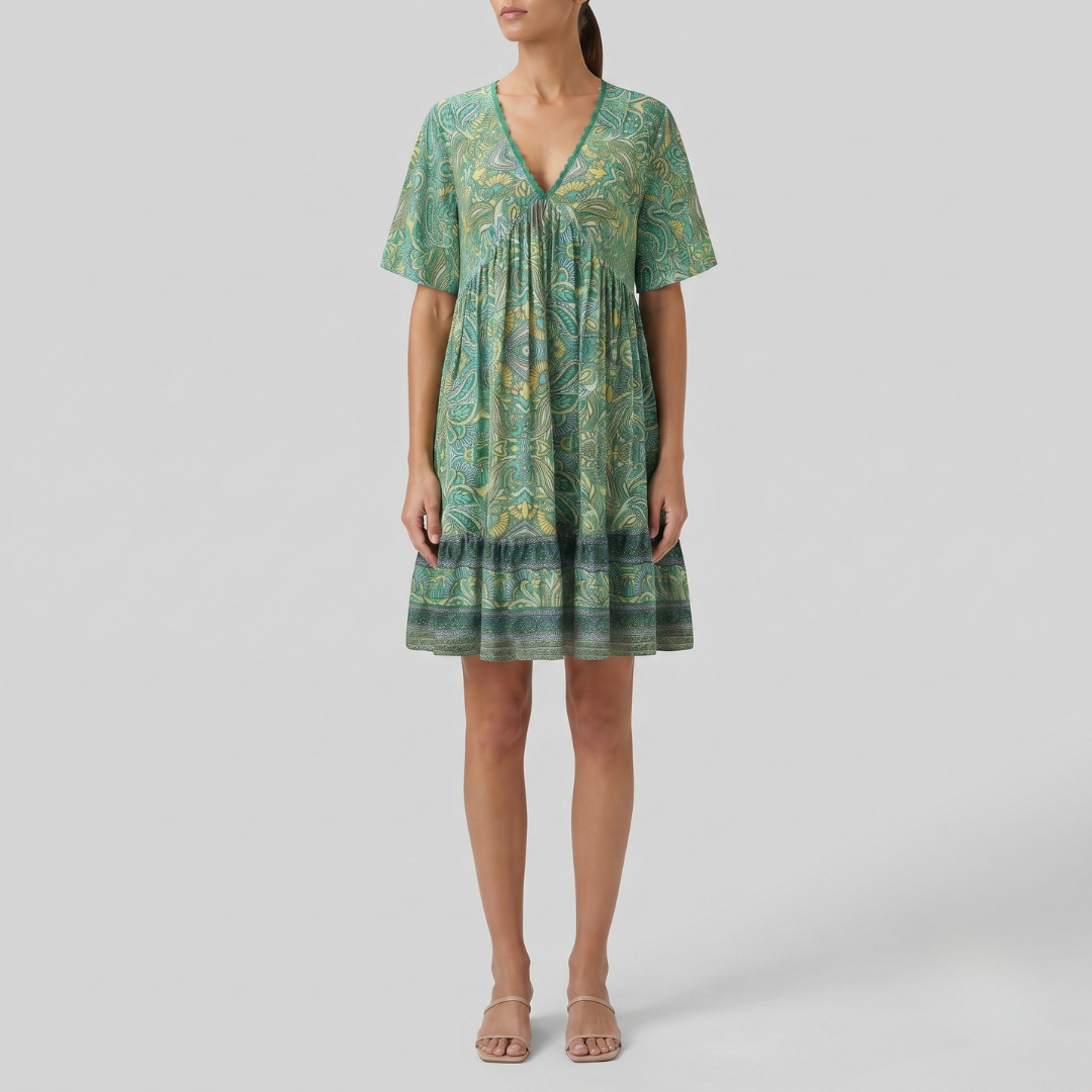 MARIE | Swing dress with boho print