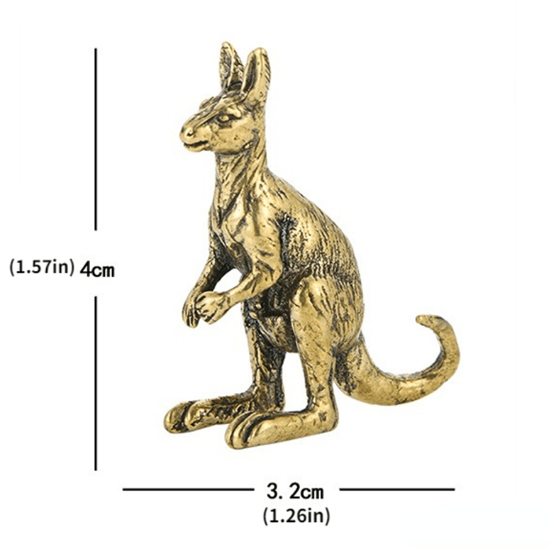 POPPY | Brass kangaroo figurine