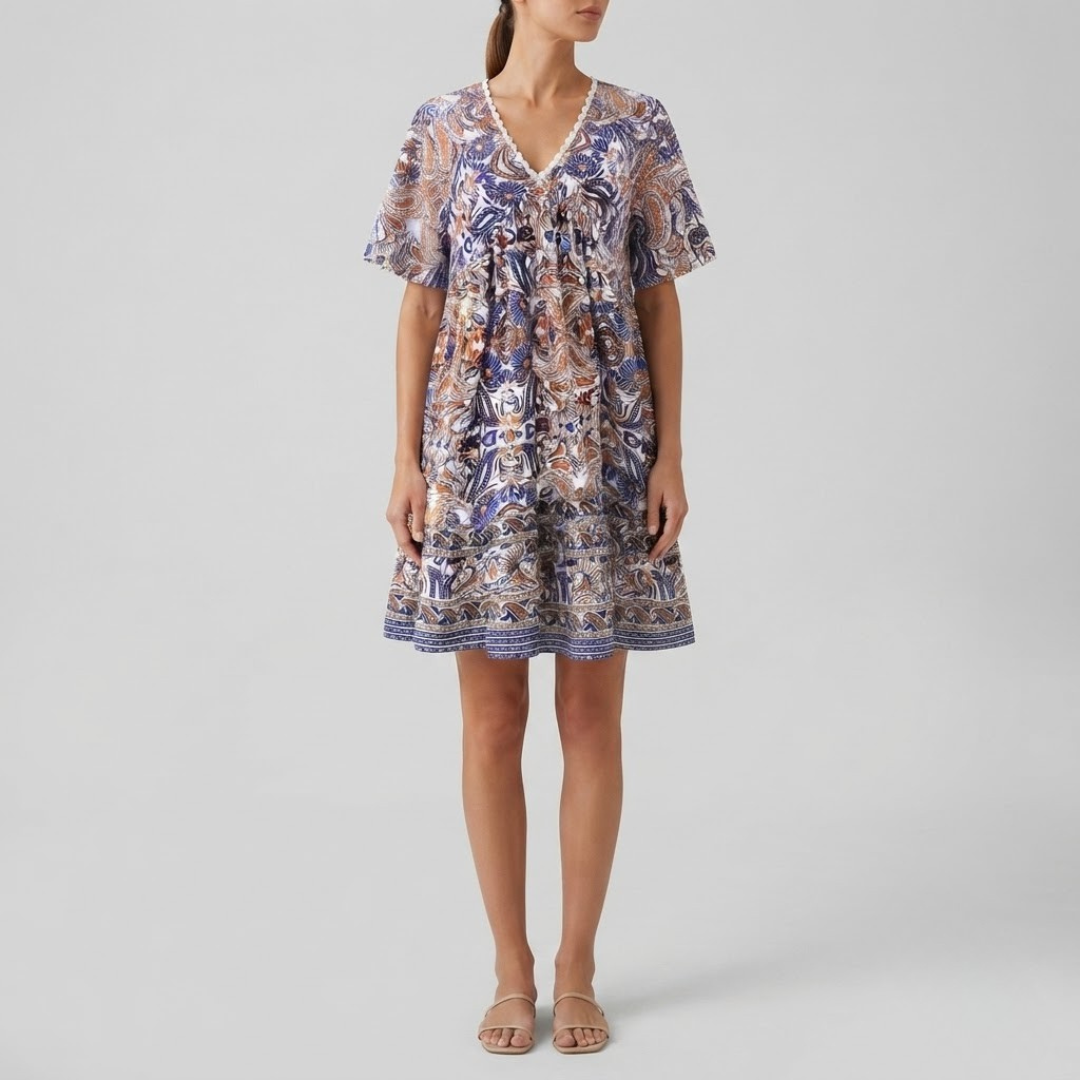 MARIE | Swing dress with boho print