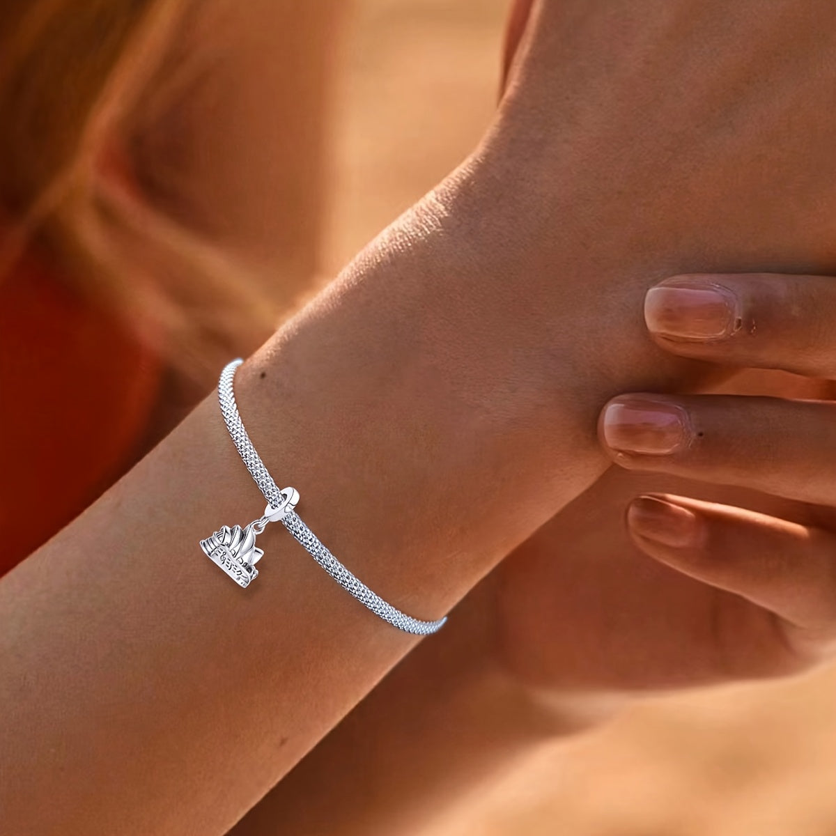 HARPER | Charm with cubic zirconia detail