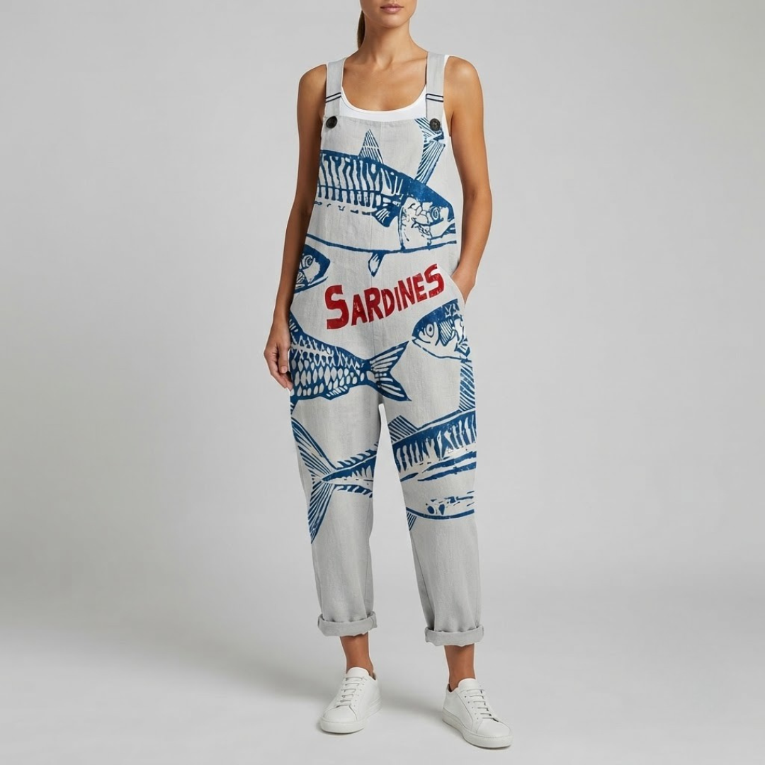 NOVA | Jumpsuit with sardine print