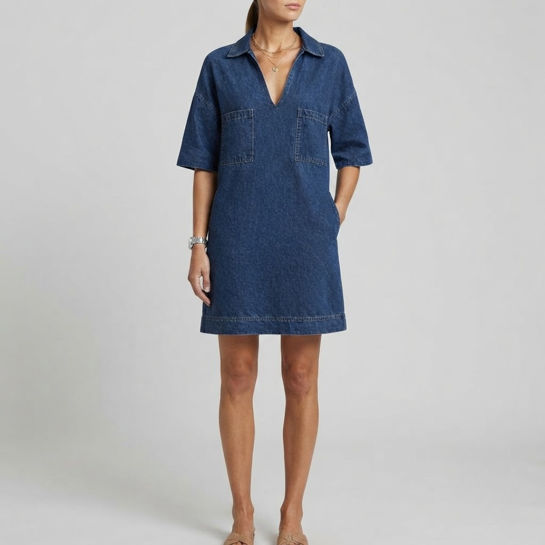FREYA | Casual dress with V-neck
