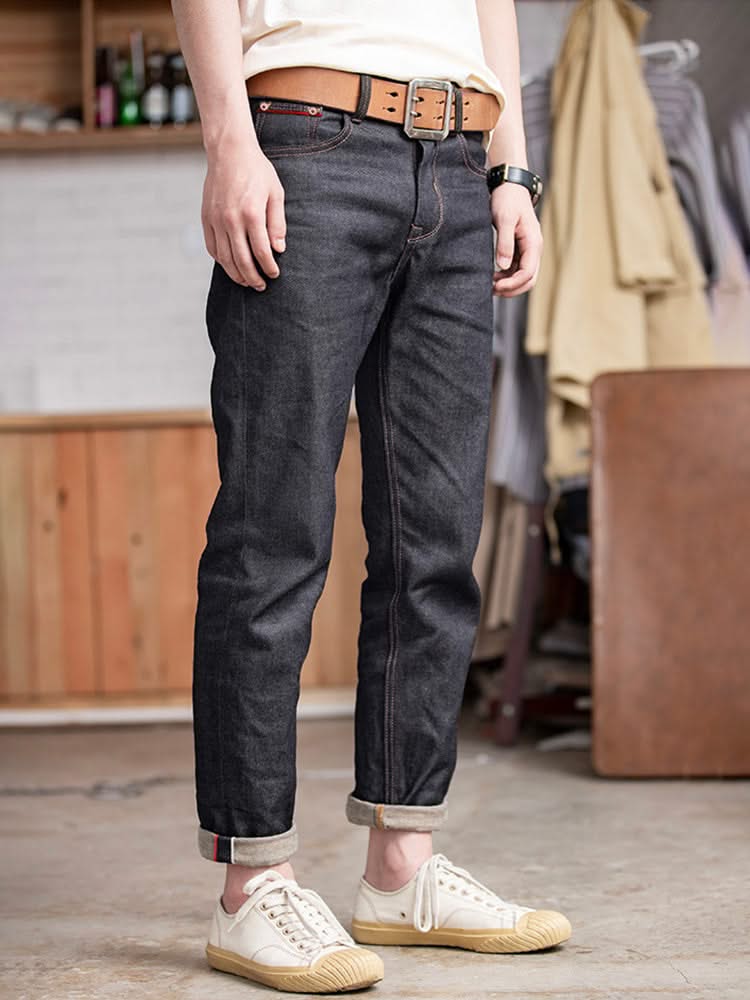 THEO | Straight-leg jeans with raw finish