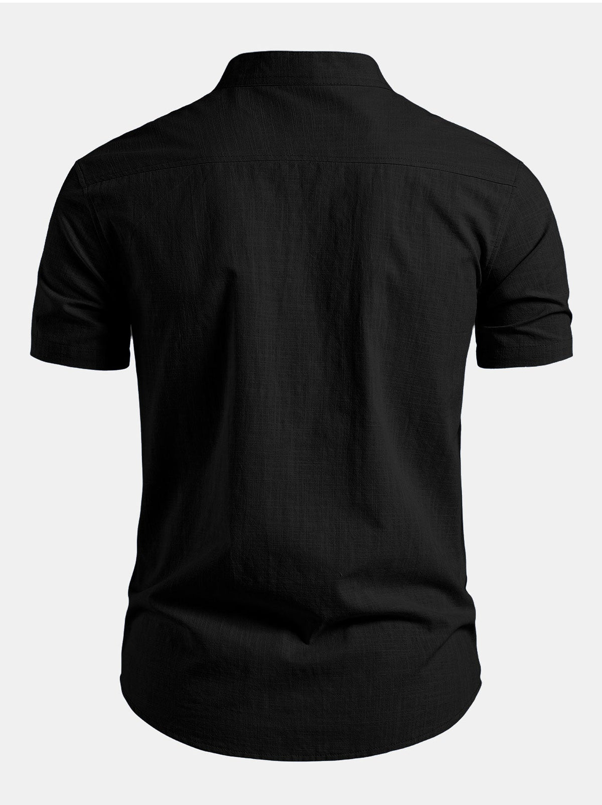 WILLIAM | Short-sleeve shirt with stand collar