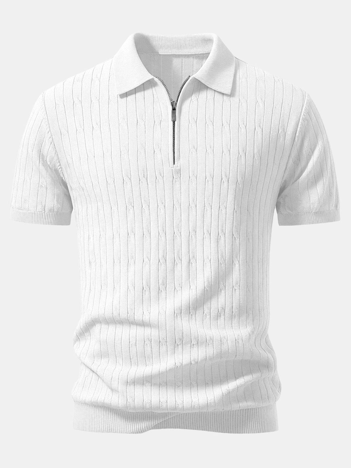 HENRY | Set with zip polo and tapered trousers
