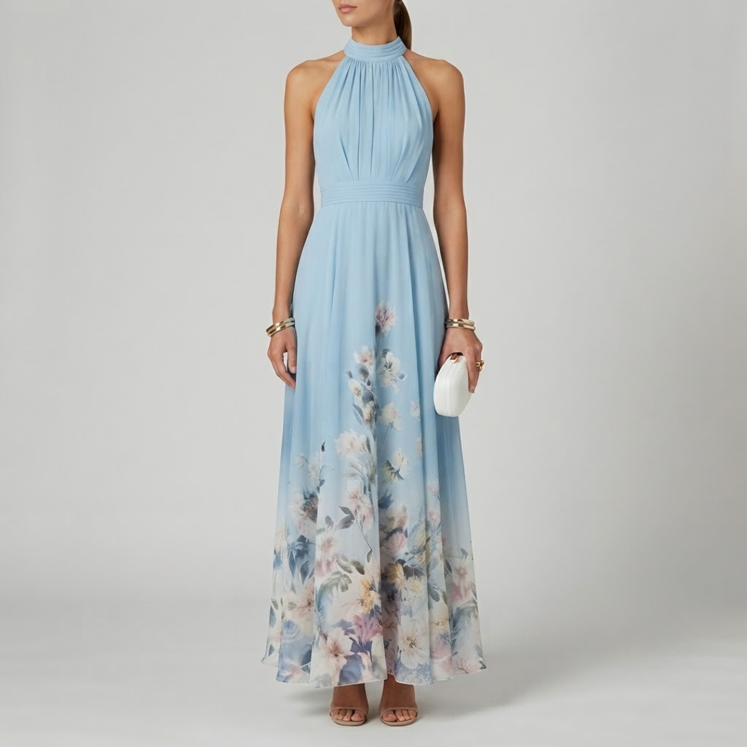KALI | Maxi dress with halter neckline