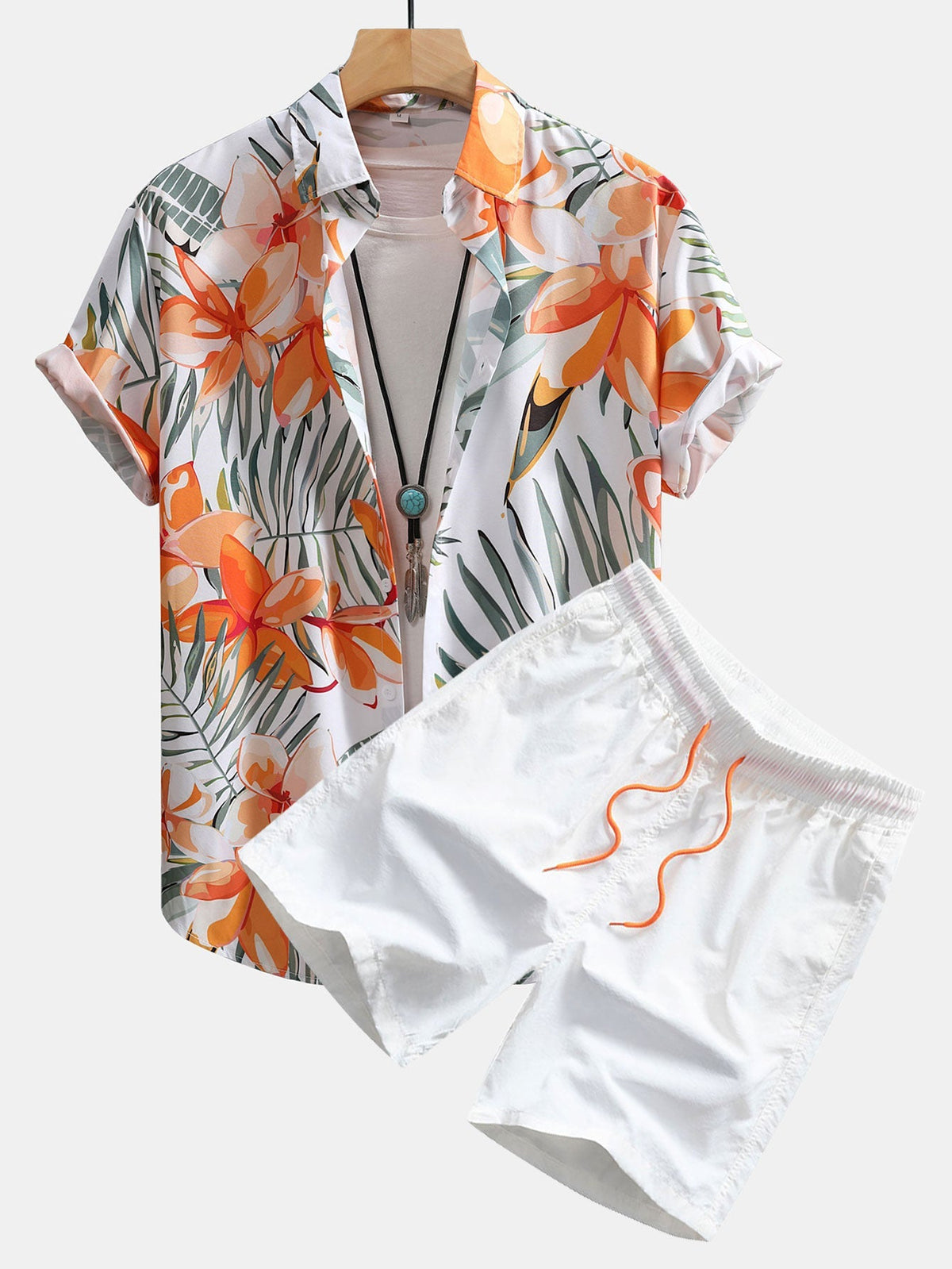 WILLOW | Set with botanical print shorts