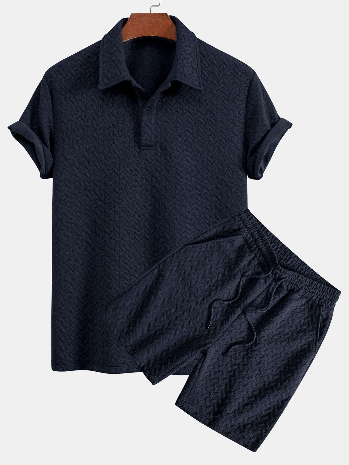 REMI | Set with jacquard shorts
