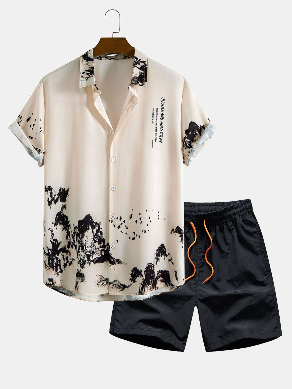 HARRY | Shirt and shorts set with all-over print