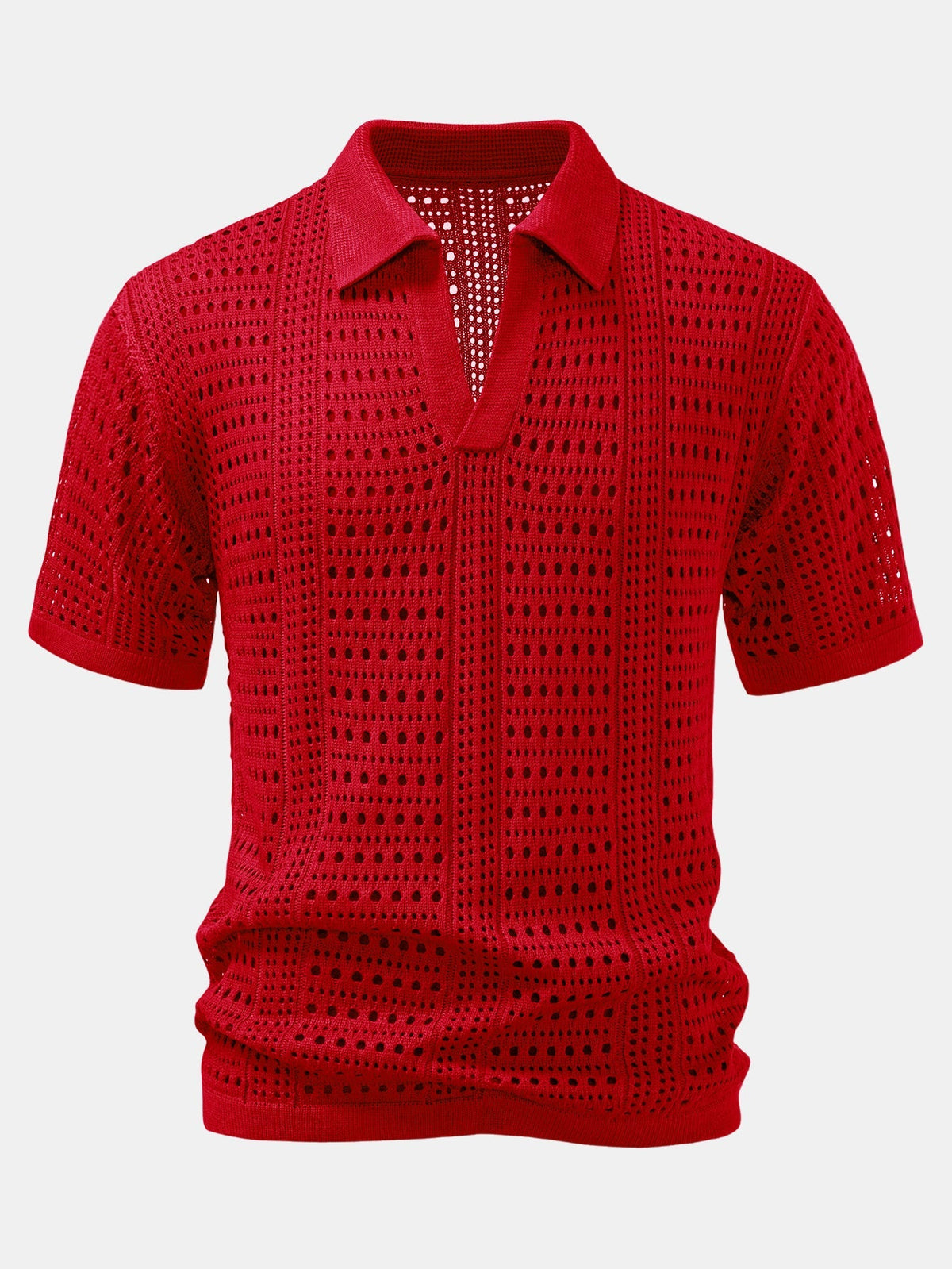 CHARLIE | Set with open-knit polo