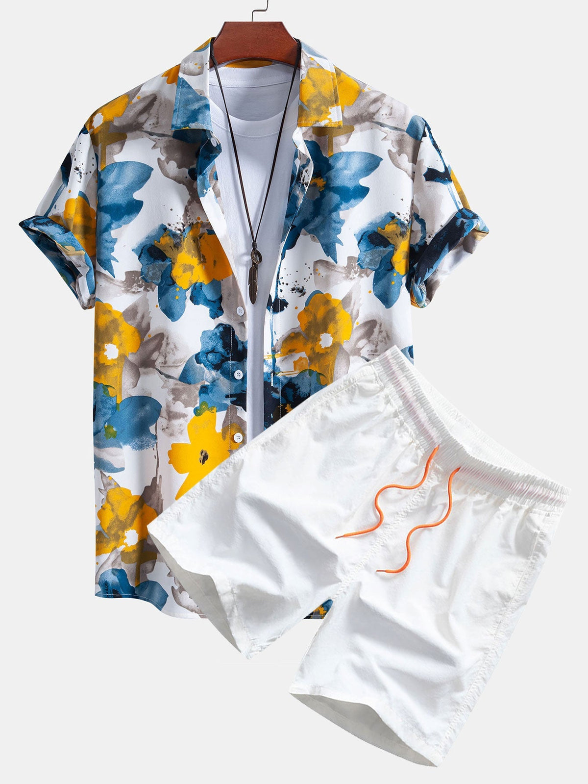 MORGAN | Set with floral shorts