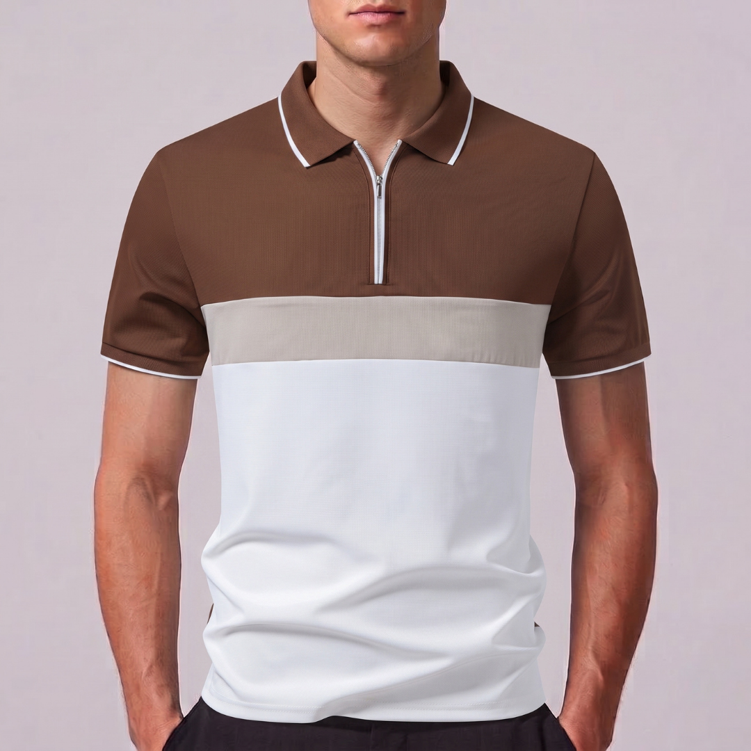ELLIOT | Polo shirt with zip neckline