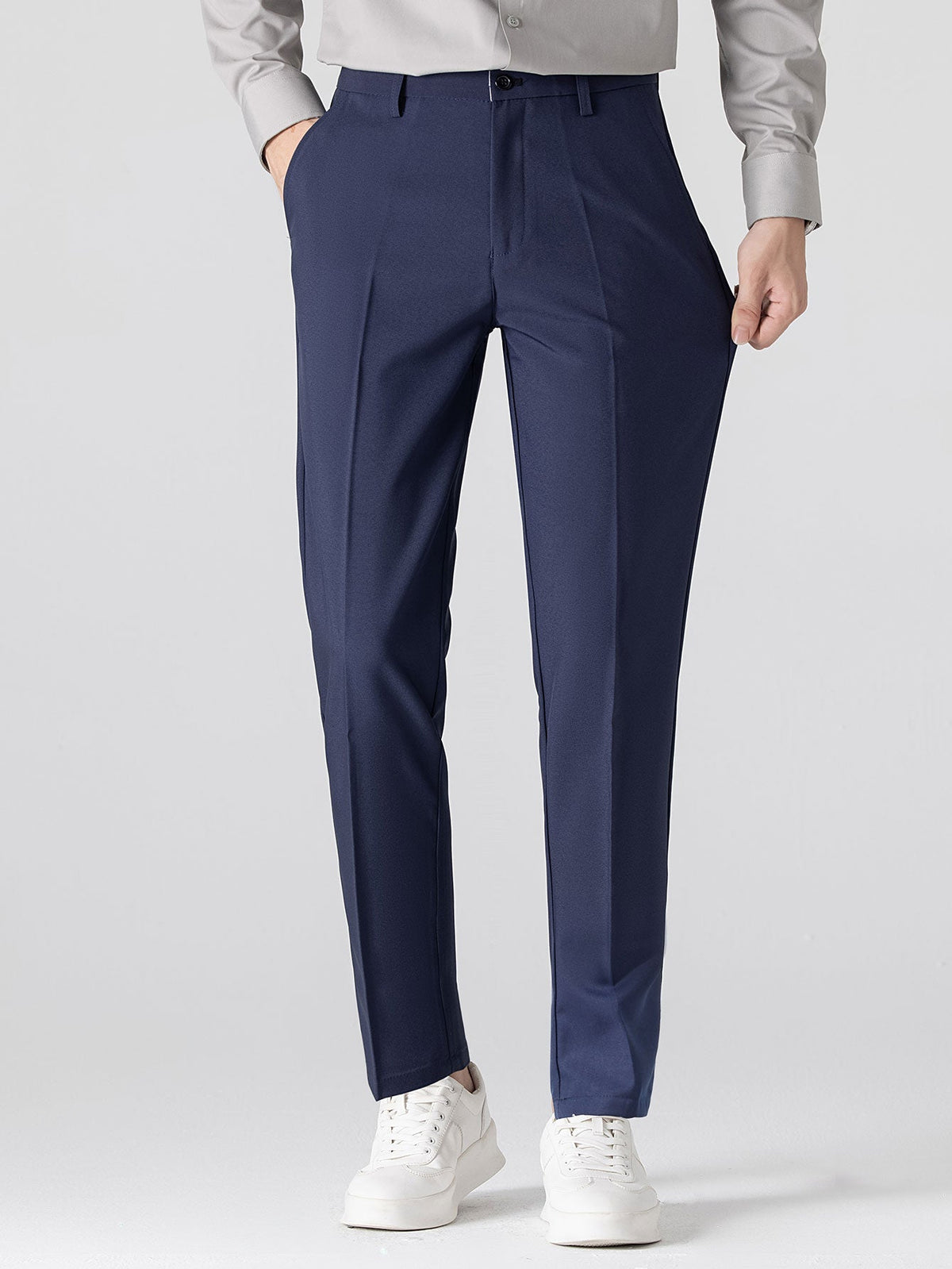 MIA | Set with ribbed polo and tapered trousers