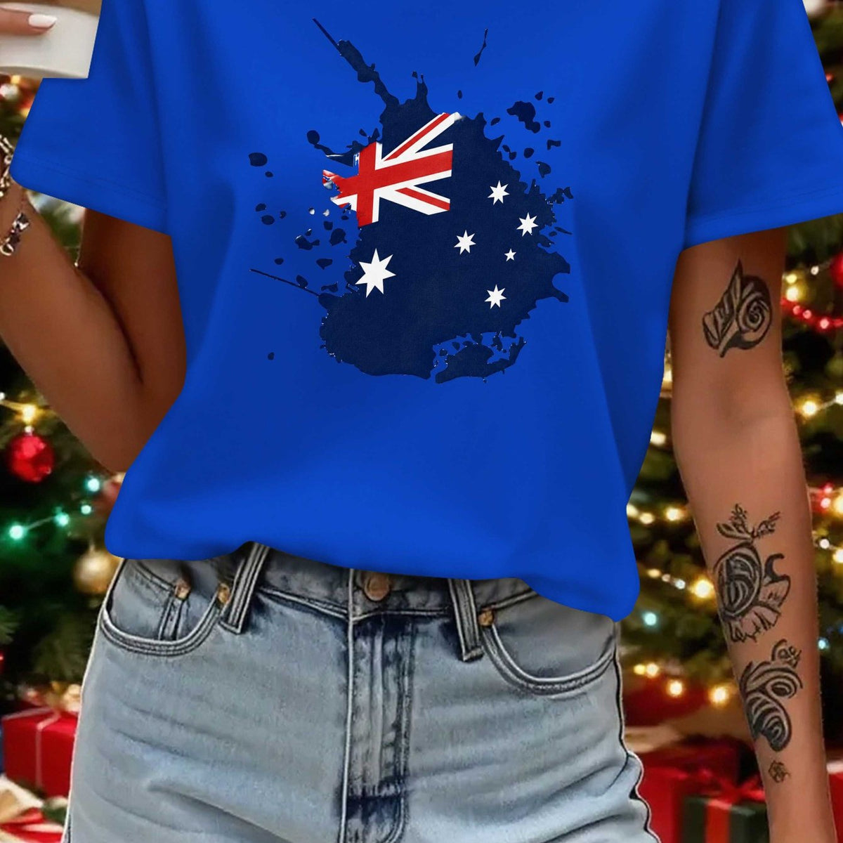 JACK | Graphic tee with flag splatter print