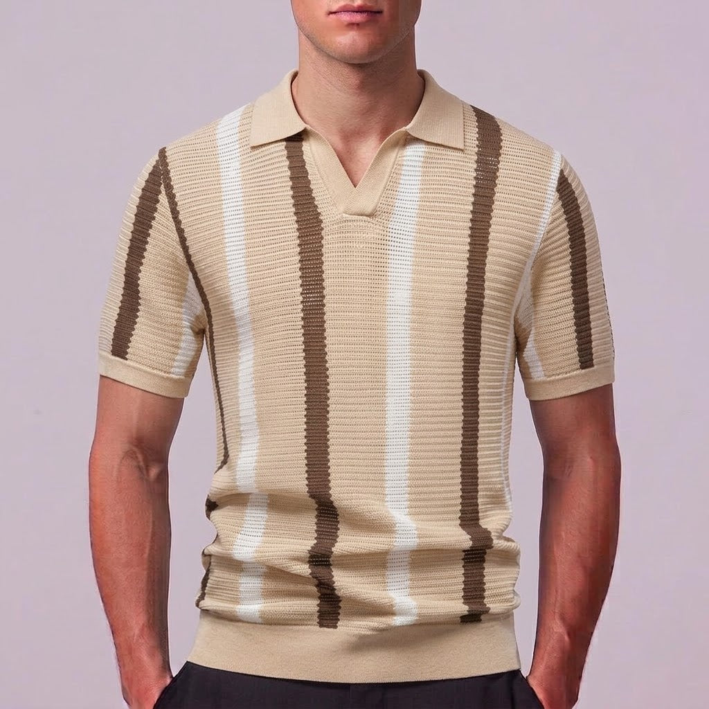 HENRY | Polo shirt with contrast stripes