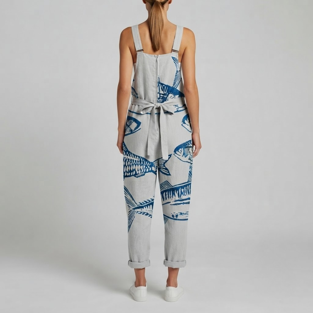 NOVA | Jumpsuit with sardine print