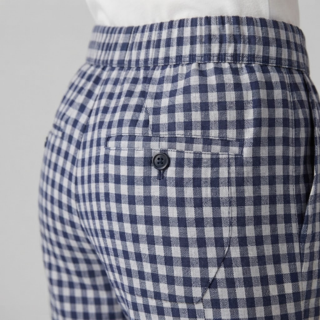 CHELSEA | Trousers with gingham check