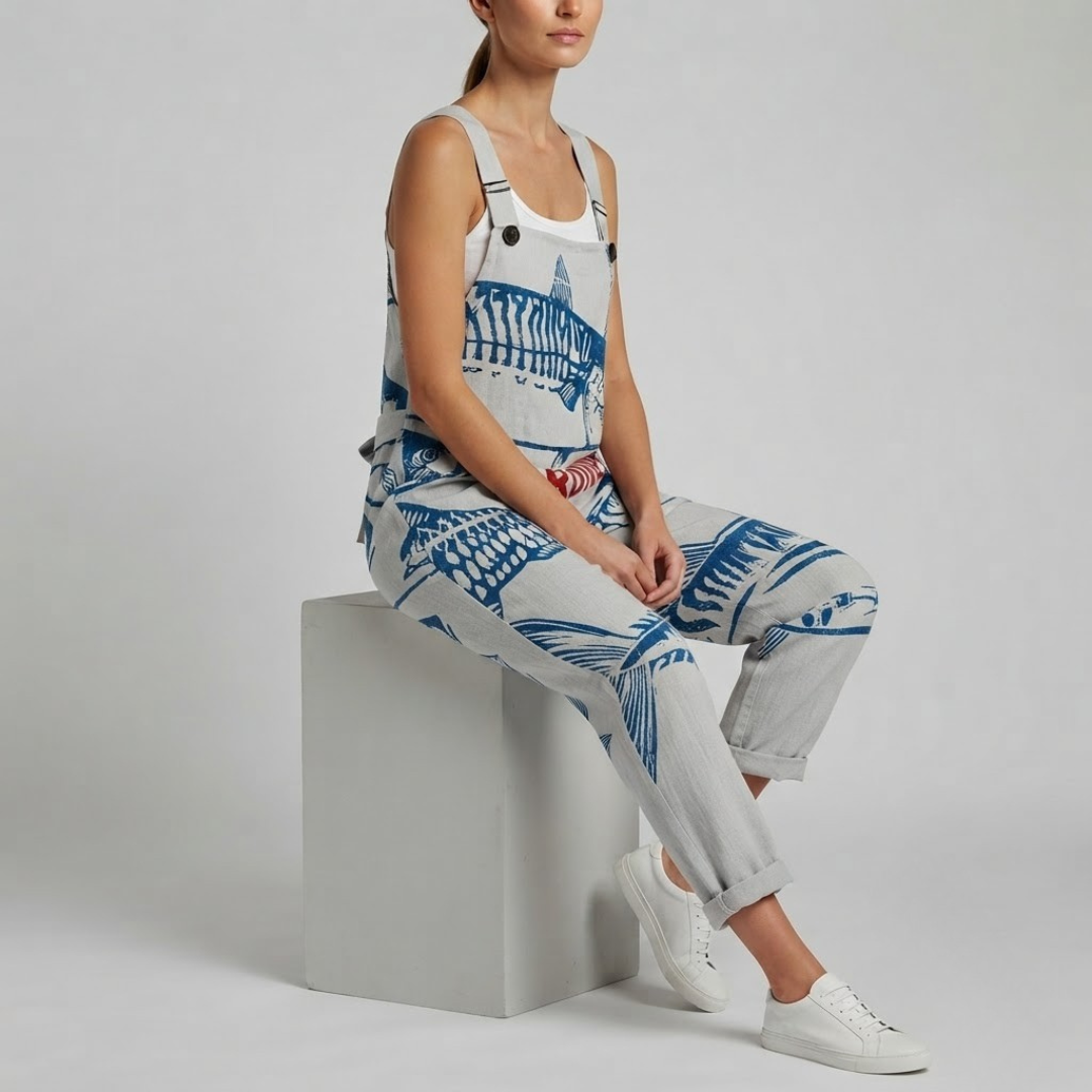 NOVA | Jumpsuit with sardine print