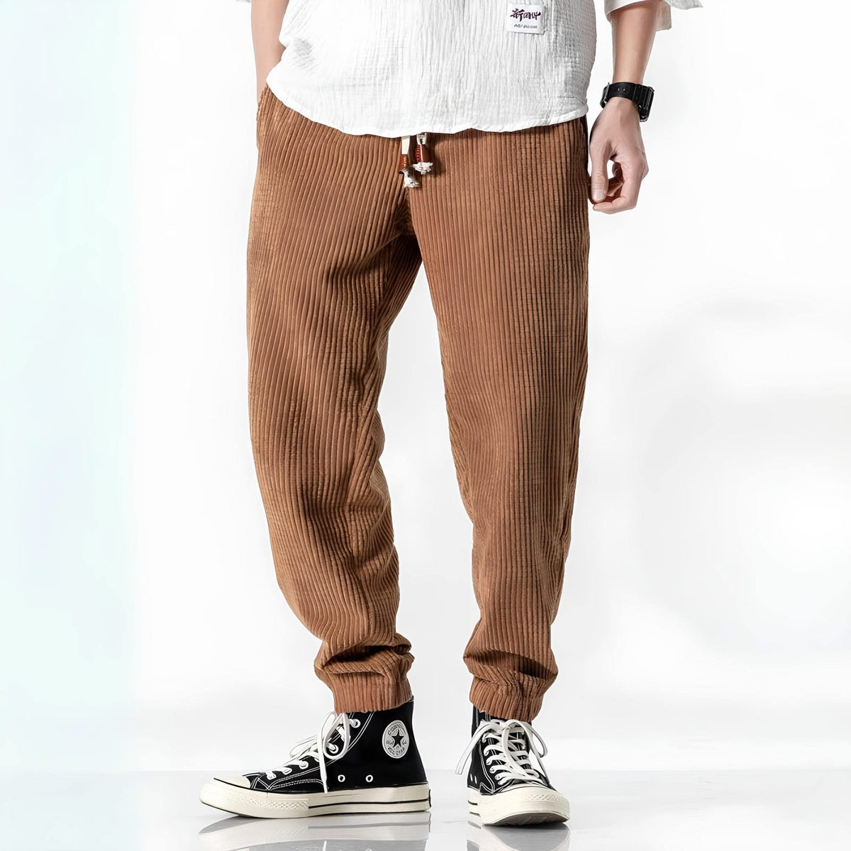 EVE | Trousers with soft-touch finish