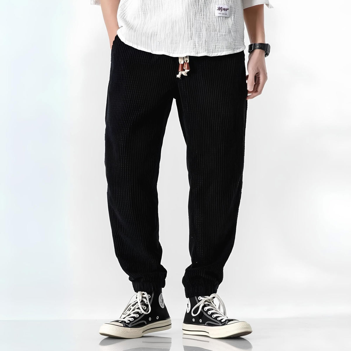 EVE | Trousers with soft-touch finish