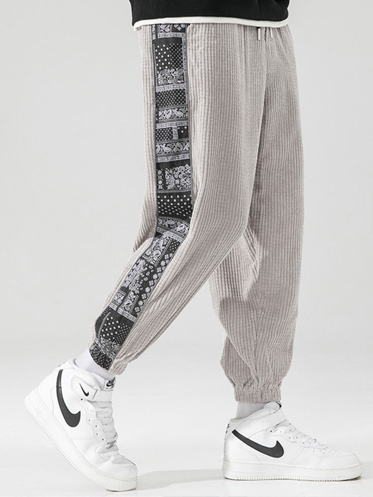 WILLIAM | Joggers with paisley side panel