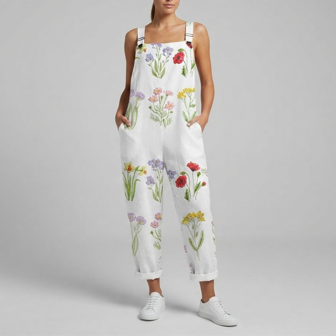 WILLOW | Floral jumpsuit with adjustable straps