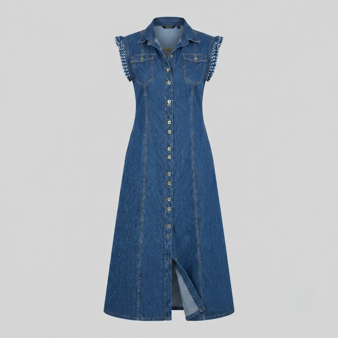 EVE | Plus size dress with button-front