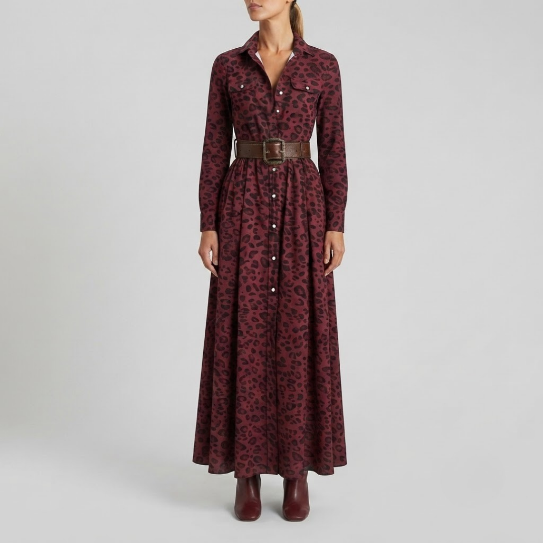ELARA | Maxi dress with button front