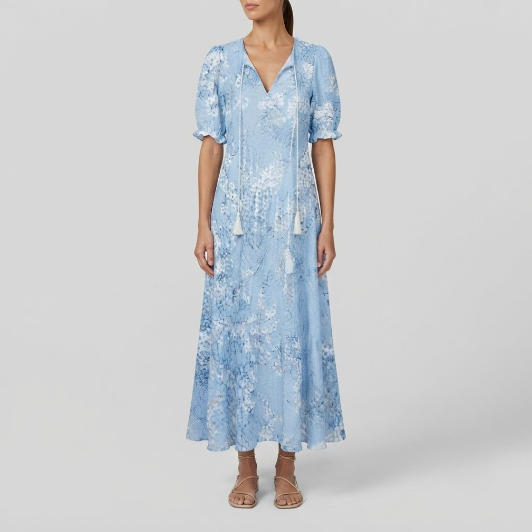 NAYA | Midi dress with geometric print