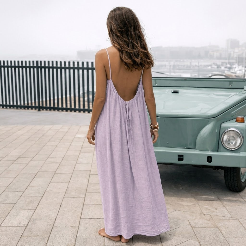 EVE | Maxi dress with open back